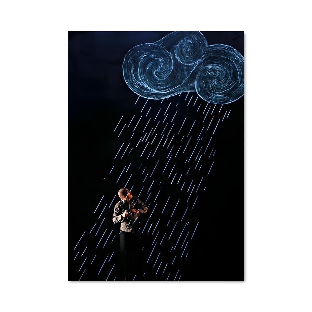 Poster Pluie de Pensées